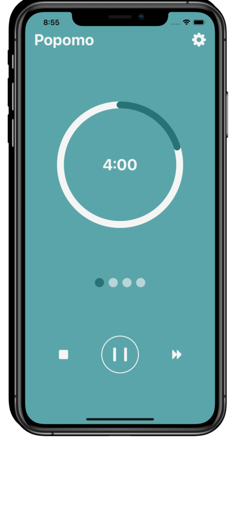 Screenshot app Popomo